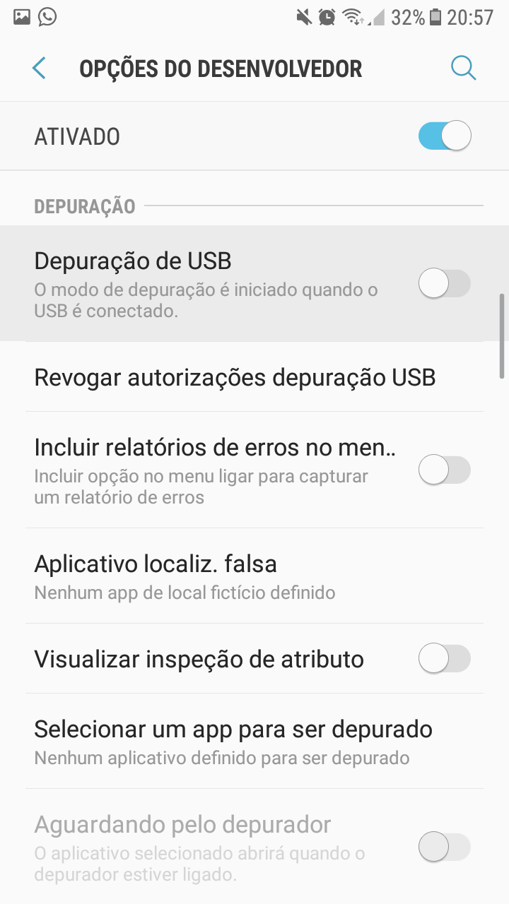 Depuração USB 02
